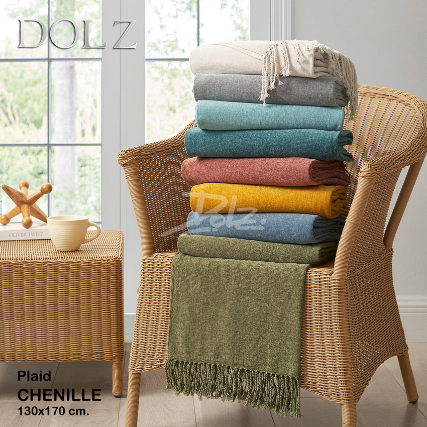 PLAID CHENILLE